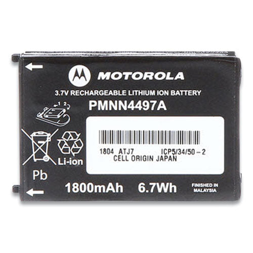 Image of Motorola® PMNN4497 Li-Ion Battery For Cls Series Radios, 3.7 V, 1800 Mah
