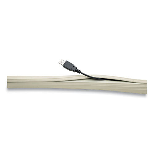 Image of UT WireÂ® Flexi Cable Wrap, 0.5" To 1" X 12 Ft, White