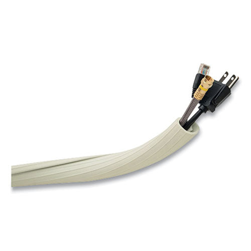 Image of UT WireÂ® Flexi Cable Wrap, 0.5" To 1" X 12 Ft, White