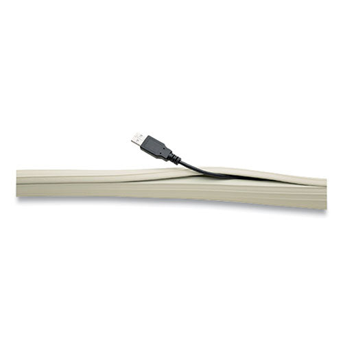 Image of UT WireÂ® Flexi Cable Wrap, 0.5" To 1" X 12 Ft, White