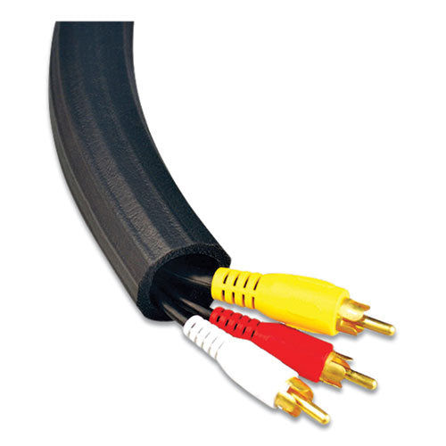 Image of UT Wire® UTW-FCW12-BK Flexi Cable Wrap, 0.5" To 1" X 12 Ft, Black