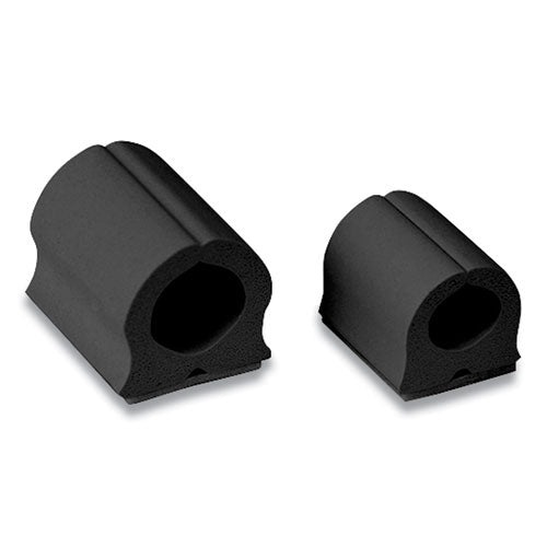 Image of UT Wire® UTW-D18-BK D-Wings Nail-Free Cord Clips, 12 Small 0.38", Six Large 0.5", Black, 18/pack