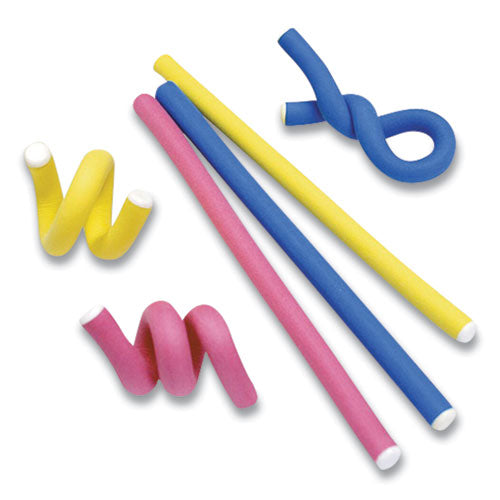 Image of UT Wire® UTW-FT12-03 Flexi Ties Cushioned Cable Ties, 0.4" X 5", Assorted Colors, 8/pack