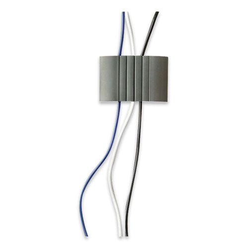 Image of UT Wire® UTW-CS04-GY Cable Station 2, 4.75" X 2.75" Gray