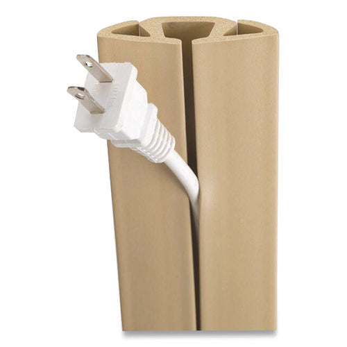 Image of UT Wire® UTW-CP501-BG Cord Protector and Concealer, 2.6" x 5 ft, Beige