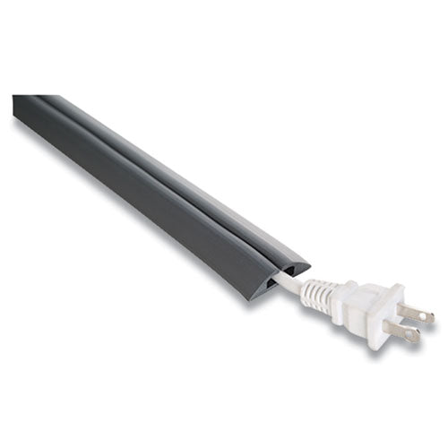 Image of UT WireÂ® Compact Cord Protector And Concealer, 1.6" X 5 Ft, Gray