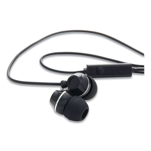 Image of Verbatim® 99774 Stereo Earphones With Microphone, Black