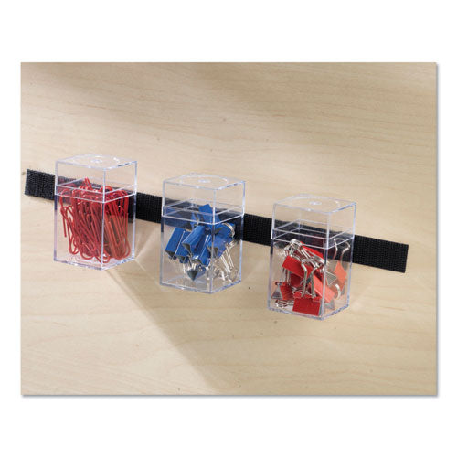 Image of VELCRO® Brand 90086 Sticky-Back Fasteners With Dispenser, Removable Adhesive, 0.75" X 5 Ft, Black