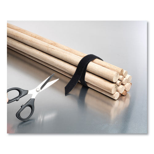 Image of VELCRO® Brand 90340 One-Wrap Pre-Cut Standard Ties, 0.75" X 12", Black