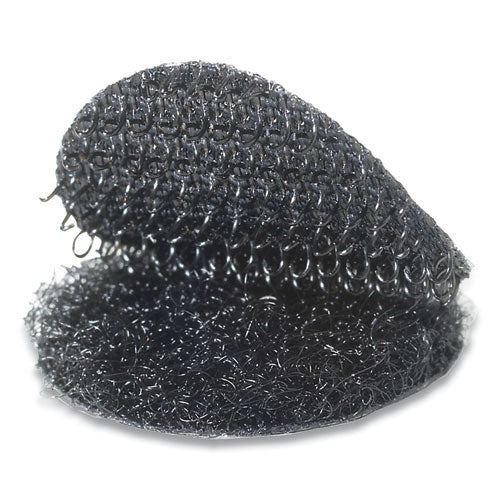 Image of VELCRO® Brand 91823 Sticky-Back Fasteners, Removable Adhesive, 0.75" Dia, Black, 200/box