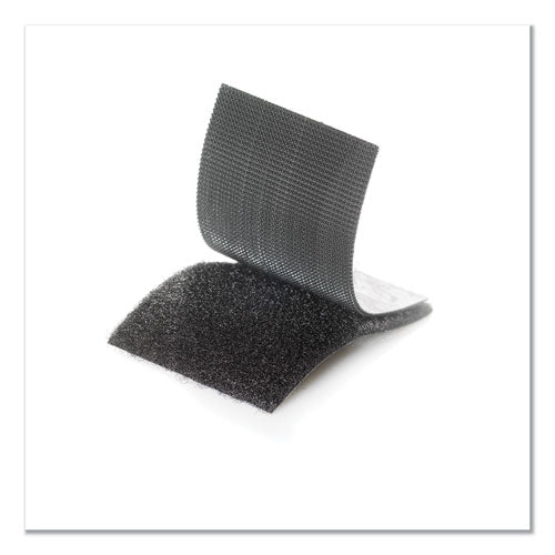 Image of VELCRO® Brand 90199 Industrial-Strength Heavy-Duty Fasteners, 2" X 4", Black, 2/pack