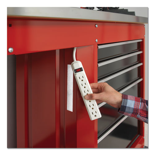 Image of VELCRO® Brand VEL-90198O-USA Industrial-Strength Heavy-Duty Fasteners With Dispenser Box, 2" X 15 Ft, White