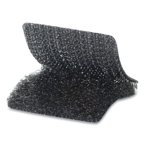 Image of VELCRO® Brand 90072 Sticky-Back Fasteners, Removable Adhesive, 0.88" X 0.88", Black, 12/pack