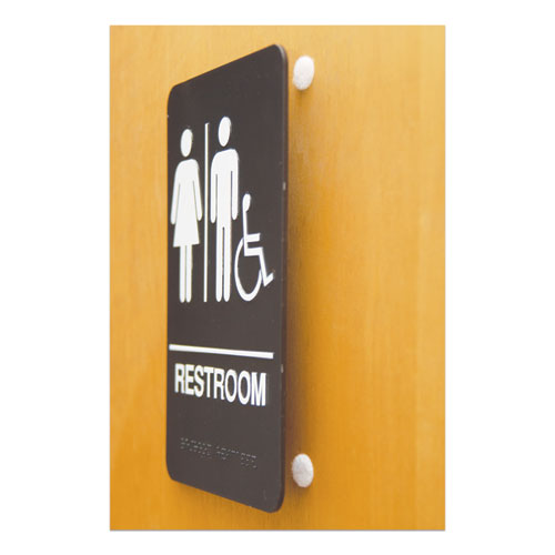 Image of VELCRO® Brand 91823 Sticky-Back Fasteners, Removable Adhesive, 0.75" Dia, Black, 200/box