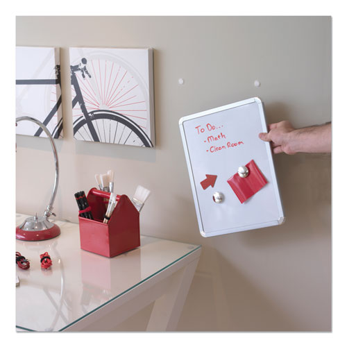 Image of VELCRO® Brand 90090 Sticky-Back Fasteners, Removable Adhesive, 0.63" Dia, White, 75/pack