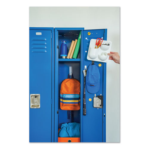 Image of VELCRO® Brand 90090 Sticky-Back Fasteners, Removable Adhesive, 0.63" Dia, White, 75/pack