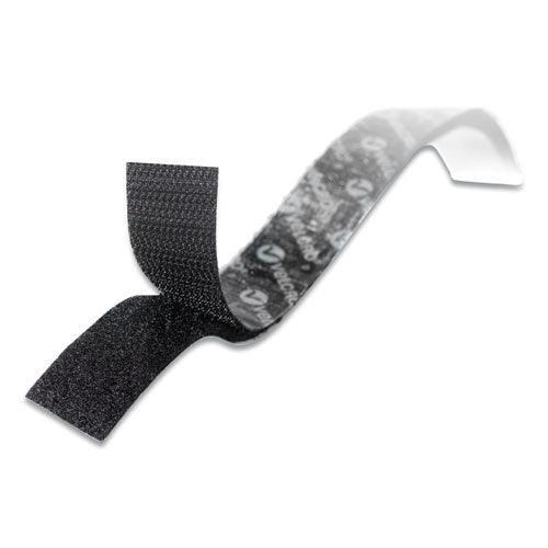 Image of VELCRO® Brand 90086 Sticky-Back Fasteners With Dispenser, Removable Adhesive, 0.75" X 5 Ft, Black