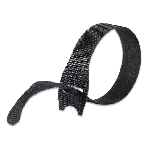 Image of VELCRO® Brand 90924 One-Wrap Pre-Cut Thin Ties, 0.5" X 8", Black/gray, 50/pack