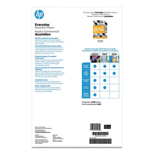 Image of HP 4WN08A Everyday Business Paper, 32 lb Bond Weight, 8.5 x 11, Glossy White, 150/Pack