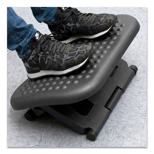 Image of Mind Reader FTREST-BLK Comfy Footrest, 18w x 13.4d x 4.3h, Black