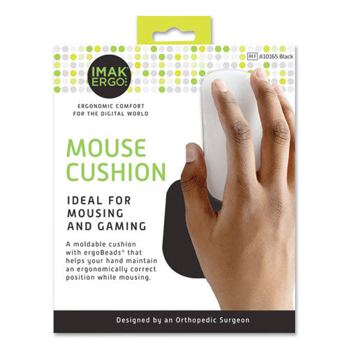 Image of IMAK® Ergo A10174 Nonskid Mouse Wrist Cushion, 7 X 5.3, Black