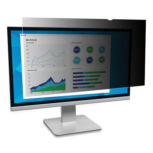 Image of 3M PF195W9B Frameless Blackout Privacy Filter for 19.5" Widescreen Flat Panel Monitor, 16:9 Aspect Ratio