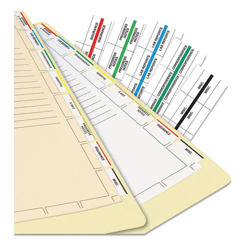 Image of Tabbies® TAB54519 Medical Chart Index Divider Sheets, Untabbed, 11 x 8.5, Manila, 400/Box