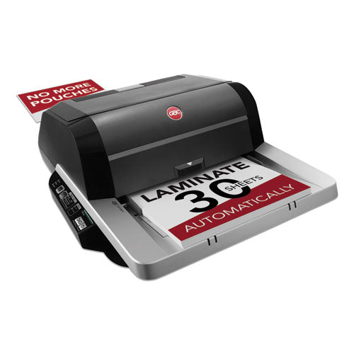 Image of GBC® FOTON30120NA Foton 30 Automated Pouch-Free Laminator, Two Rollers, 1" Max Document Width, 5 Mil Max Document Thickness