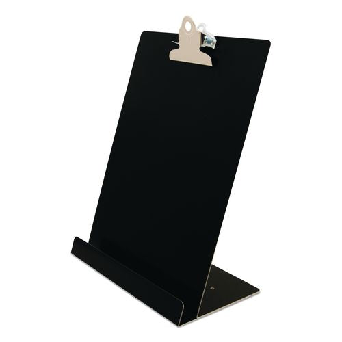 Image of Saunders 22521 Free Standing Clipboard and Tablet Stand, 1" Clip Capacity, Letter Size: Holds 8.5 x 11 Sheets, Black