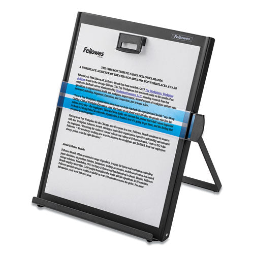 Image of Fellowes® 11053 Metal Copyholder, Holds Up to 200 Letter Size Sheets, Black
