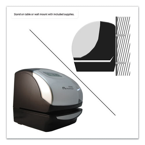 Image of Acroprint® ES900 Es900 Atomic Electronic Payroll Recorder, Time Stamp And Numbering Machine, Digital Display, Black