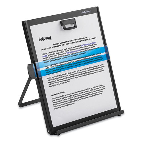 Image of Fellowes® 11053 Metal Copyholder, Holds Up to 200 Letter Size Sheets, Black
