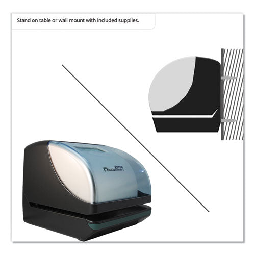 Image of Acroprint® 010182000 Es700 Atomic Electronic Time Recorder And Document Stamp, Digital Display, Black/silver