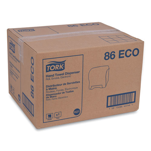 Image of Tork® 86ECO Hand Towel Dispenser, Electronic, 11.78 X 9.12 X 14.39, Translucent Smoke