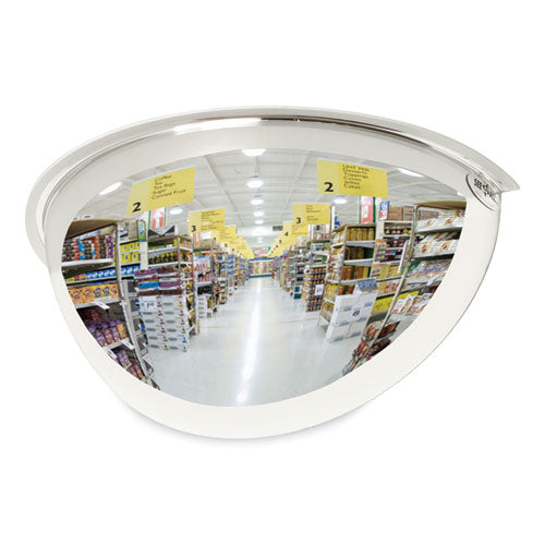 Image of See All® PV18-180 Half-Dome Convex Security Mirror, Half-Dome, 18" Diameter