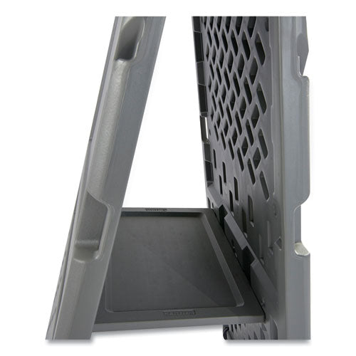 Image of Iceberg 30237 Ingenuity Presentation Flipchart Easel with Dry Erase Surface, 33" x 28", White Surface, Charcoal Gray Polyethylene Frame