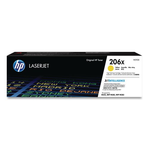 Image of HP W2112X HP 206x, (w2112x) High-Yield Yellow Original Laserjet Toner Cartridge