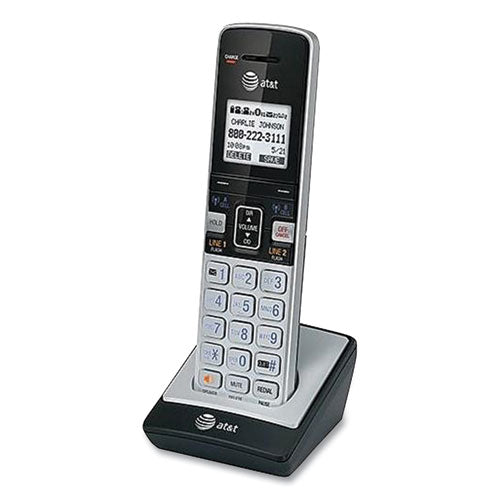 Image of AT&T® TL86003 TL86003 Cordless Telephone Handset for TL86103 System, Silver/Black