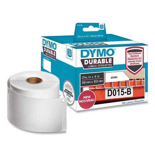 Image of DYMO® 1933088 LW Durable Multi-Purpose Labels, 2.31" x 4", White, 300 Labels/Roll
