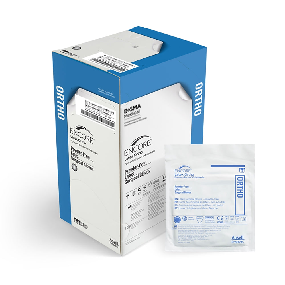 Image of Encore® Latex Ortho Surgical Powder-Free Gloves, 50 Pairs/Box Size 6.5