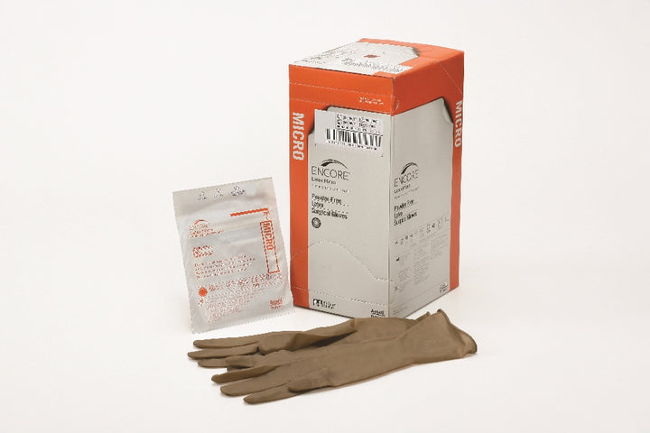 Image of Encore® Latex Micro Surgical Powder-Free Gloves, 50 Pairs/Box Size 8.0
