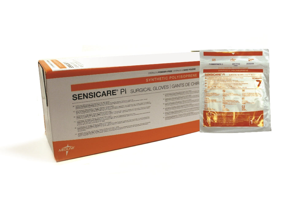Image of SensiCare® PI Surgical Powder-Free Gloves, 50 Pairs/Box, Size 9.0
