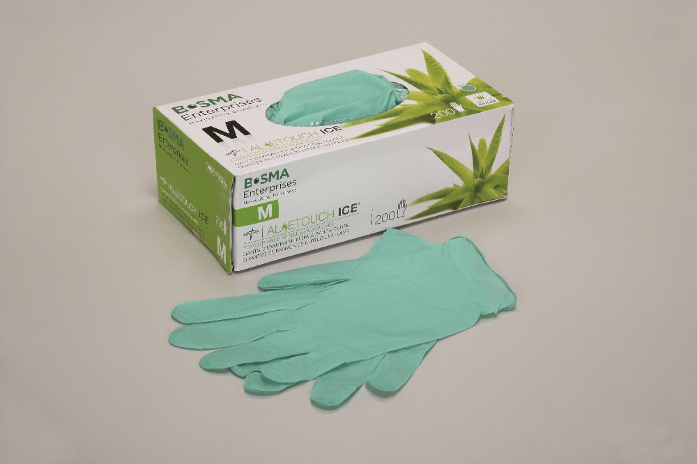 Image of Aloetouch® Ice Nitrile Powder-Free Examination Gloves, 200 Gloves/Box, Medium