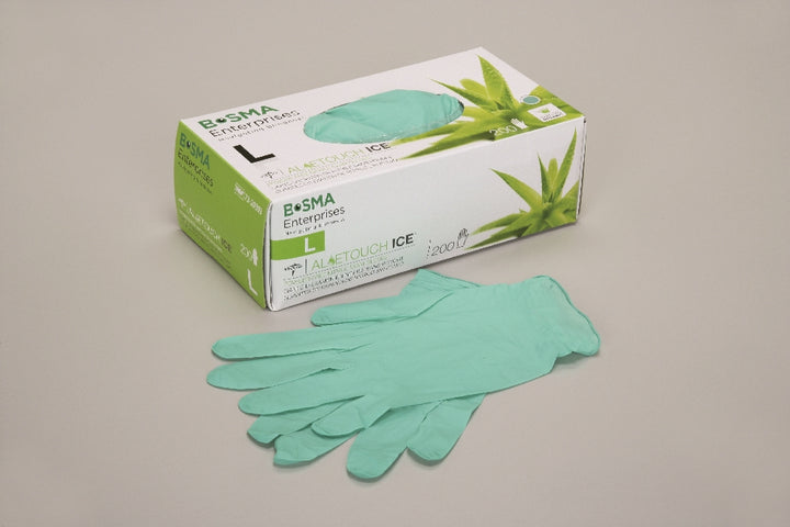 Image of Aloetouch® Ice Nitrile Powder-Free Examination Gloves, 200 Gloves/Box, Large