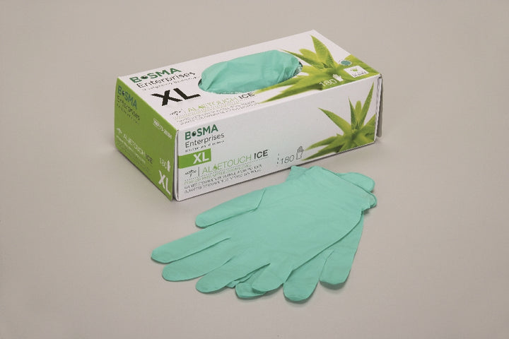 Image of Aloetouch® Ice Nitrile Powder-Free Examination Gloves, 180 Gloves/Box X-Large