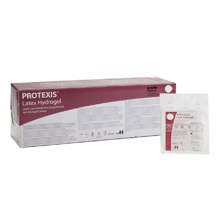 Image of Protexis™ Latex Hydrogel Surgical Powder-Free Gloves, 50 Pairs/Box, Size 6.5