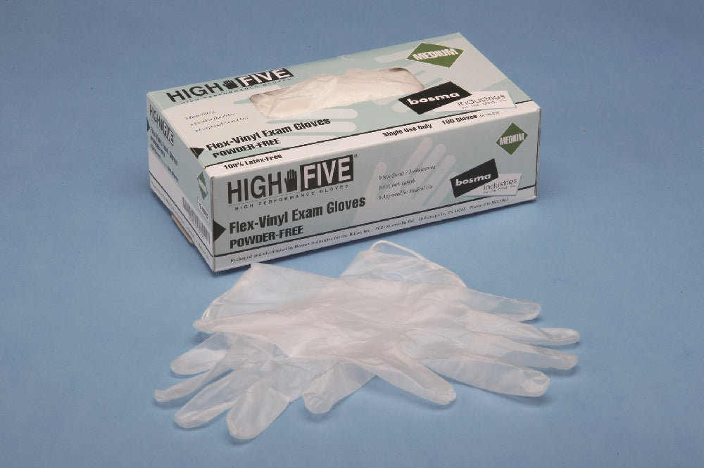 Image of Flex-Vinyl Examination Powder-Free Gloves, Medium, 100 Gloves/Box, Case of 10 Boxes