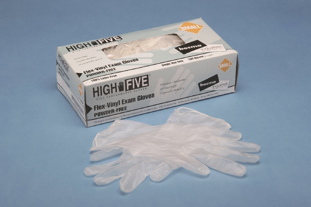 Image of Flex-Vinyl Examination Powder-Free Gloves, 100 Gloves/Box, Small