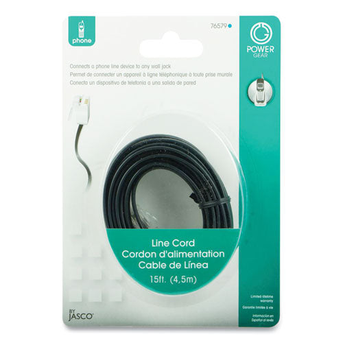 Image of Power Gear 76579999/86579 Line Cord, Plug/plug, 15 Ft, Black