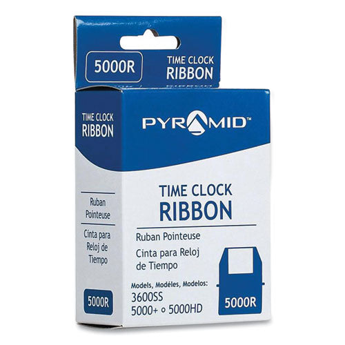 Image of Pyramid Technologies 5000R 5000R Time Clock Ribbon, Black